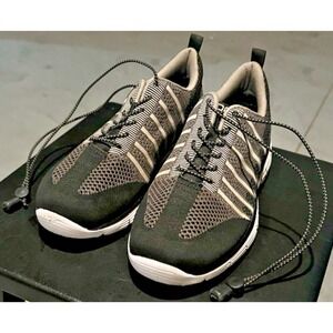 APEX A7000 Mens Walking Shoes Sneakers Black Gray X-Wide Comfort Size 9